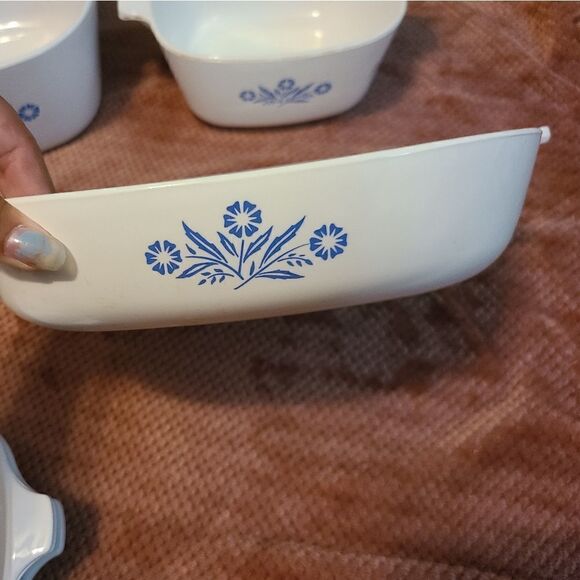 5 piece Corning Ware Blue Flowers - Picture 5 of 7